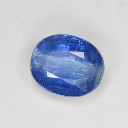Cianita azul natural 3,86ct, corte oval, SI-I1