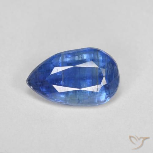 Cianita azul natural 2,55ct, formato de pêra, SI-I1