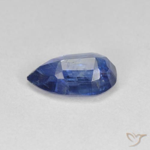 Cianita azul natural 2,55ct, formato de pêra, SI-I1