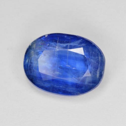 Cianita azul natural 5,01ct, corte oval, SI-I1