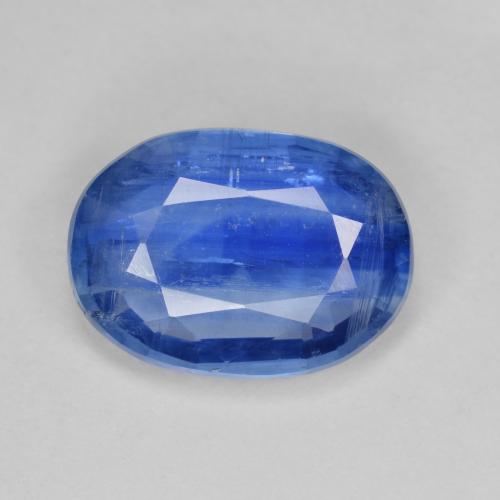 Cianita azul natural 6,62ct, corte oval, SI-I1