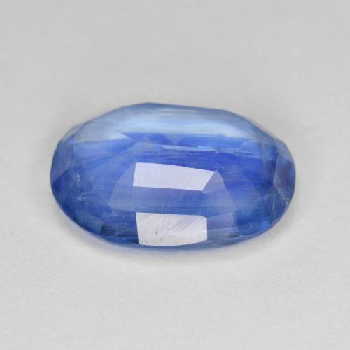 Cianita azul natural 6,62ct, corte oval, SI-I1