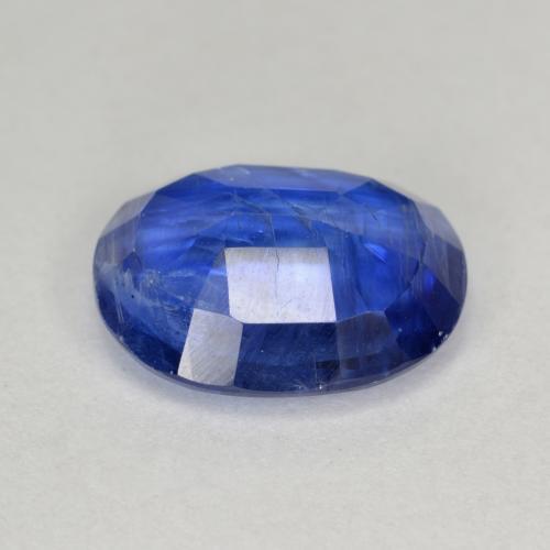 Cianita azul natural 5,18ct, corte oval, SI-I1