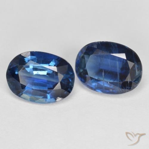 Pedras preciosas de cianita azul natural de 3,28 ct, corte oval, VS-SI