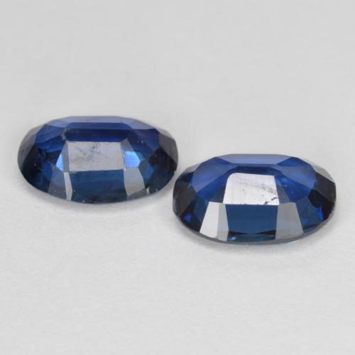 Pedras preciosas de cianita azul-marinho natural de 2,57 ct, corte oval, VS-SI