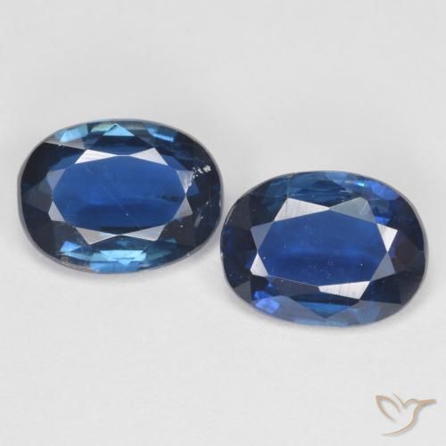 Pedras preciosas de cianita azul natural de 2,68 ct, corte oval, VS-SI