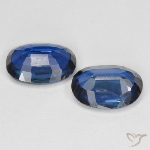Pedras preciosas de cianita azul natural de 2,68 ct, corte oval, VS-SI