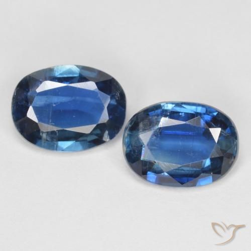 Pedras preciosas de cianita azul natural de 2,81 ct, corte oval, VS-SI