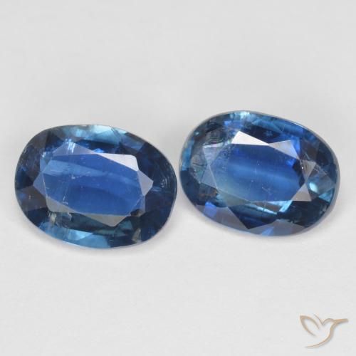 Pedras preciosas de cianita azul natural de 2,81 ct, corte oval, VS-SI