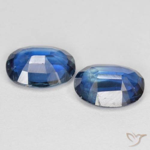 Pedras preciosas de cianita azul natural de 2,81 ct, corte oval, VS-SI