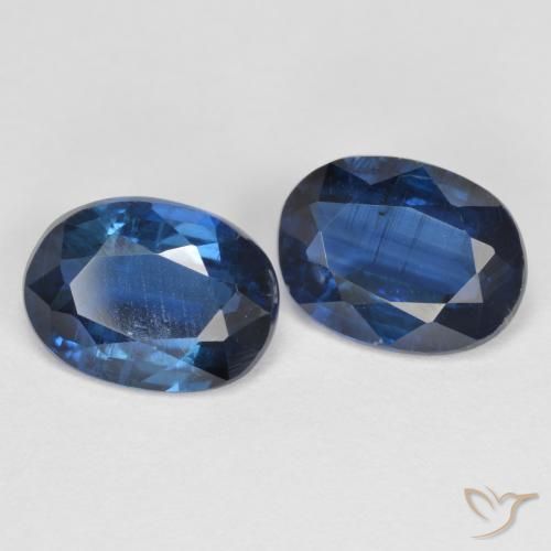 Pedras preciosas de cianita azul natural de 2,95 ct, corte oval, VS-SI