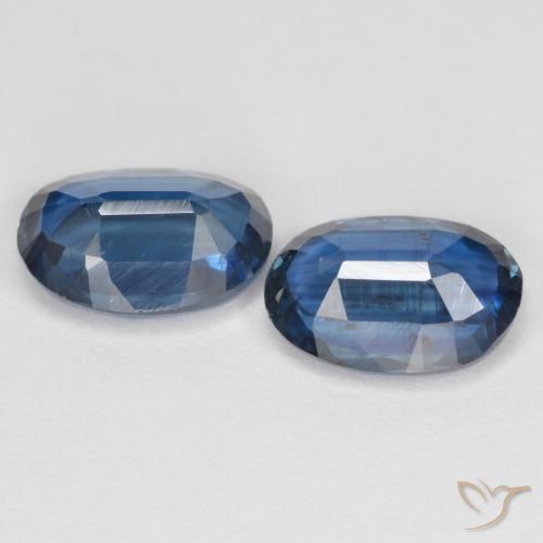 Pedras preciosas de cianita azul natural de 2,95 ct, corte oval, VS-SI
