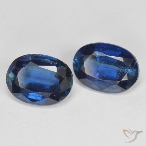 Pedras preciosas de cianita azul natural de 3,11 ct, corte oval, VS-SI