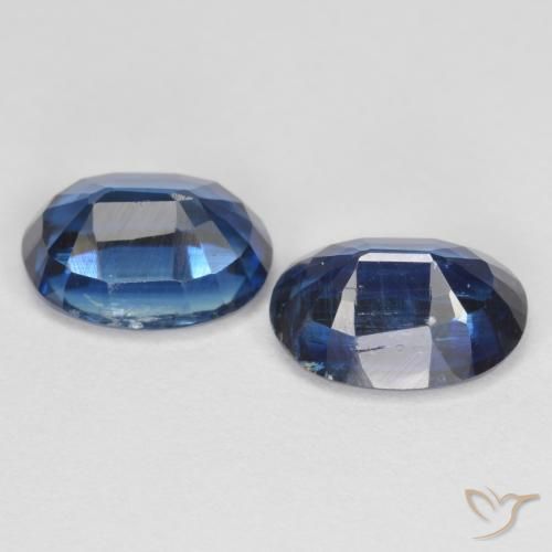 Pedras preciosas de cianita azul natural de 3,11 ct, corte oval, VS-SI