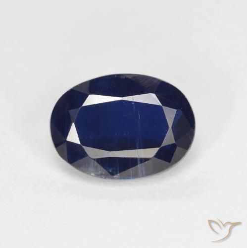 Dianita Azul profundo Natural 1.60ct, Corte Oval, VS-SI