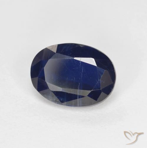 Dianita Azul profundo Natural 1.60ct, Corte Oval, VS-SI