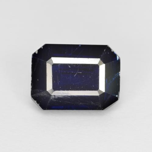 Cianita azul natural 2,08ct, corte esmeralda, VS