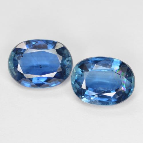 Pedras preciosas de cianita azul natural de 2,95 ct, corte oval, VS-SI
