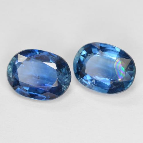 Pedras preciosas de cianita azul natural de 2,95 ct, corte oval, VS-SI