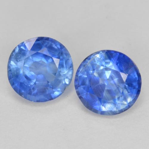 Pedras preciosas de Dianita azul marinho claro natural de 1.43 ct, Corte Redondo, SI