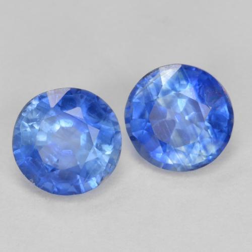 Pedras preciosas de Dianita azul marinho claro natural de 1.43 ct, Corte Redondo, SI