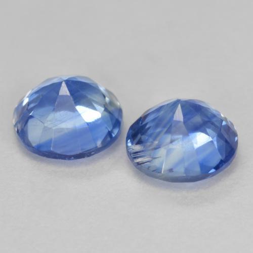 Pedras preciosas de Dianita azul marinho claro natural de 1.43 ct, Corte Redondo, SI