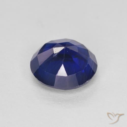 Dianita azul real Natural 1.47ct, Corte Redondo, SI