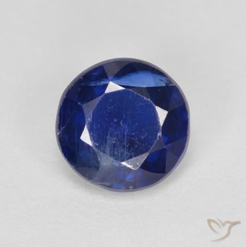 1.67ct Natural Azul profundo Dianita, Redondo, SI
