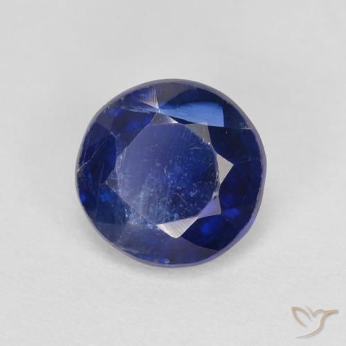 Dianita Azul profundo Natural 1.67ct, Redondo, SI