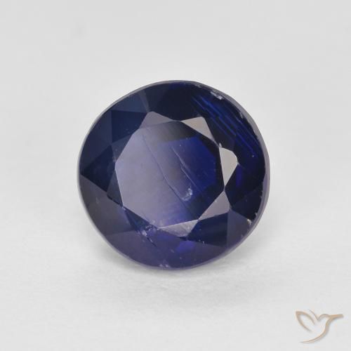 Dianita Azul profundo Natural 1.70ct, Redondo, SI