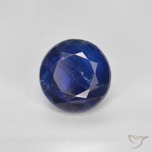 Dianita Azul-marinho Natural 1.96ct, Corte Redondo, SI