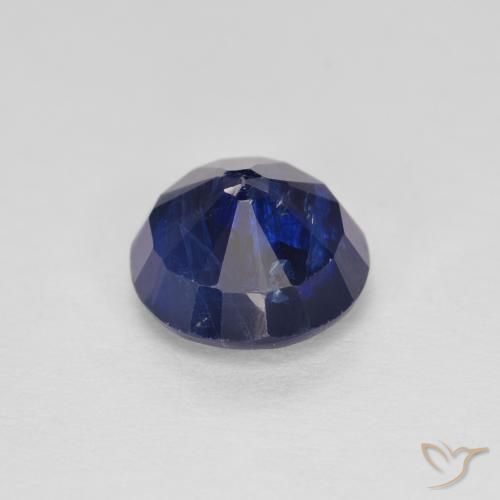 Dianita Azul-marinho Natural 1.96ct, Corte Redondo, SI
