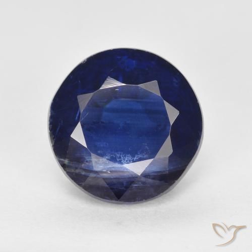 2.72ct Natural Azul Muito Profundo Dianita, Redondo, SI