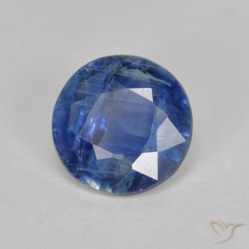 Dianita Azul escuro Natural 1.25ct, Corte Redondo, SI-I1