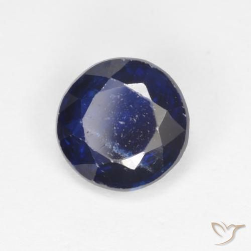 Dianita Azul escuro Natural 1.72ct, Redondo, SI-I1