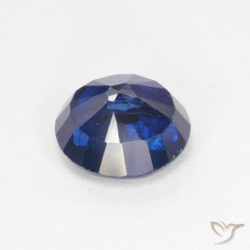 Dianita Azul escuro Natural 1.72ct, Redondo, SI-I1