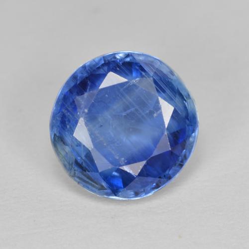 Cianita azul natural 2,88ct, corte redondo, SI