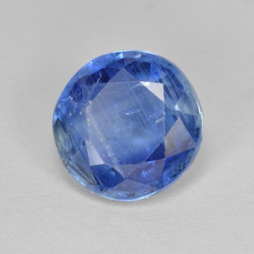 Cianita azul natural 2,88ct, corte redondo, SI