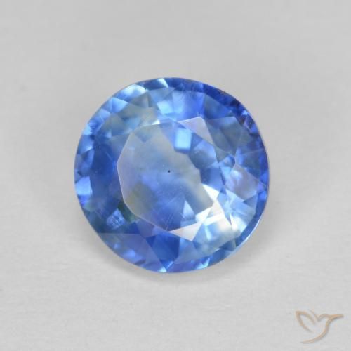 Dianita azul marinho claro Natural 1.53ct, Redondo, SI