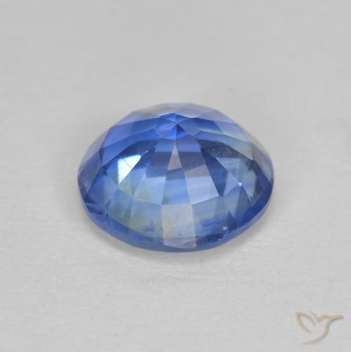 Dianita azul marinho claro Natural 1.53ct, Redondo, SI