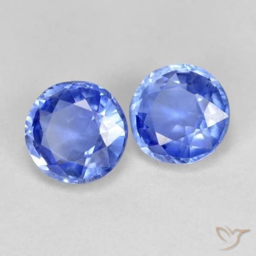 Pedras preciosas de Dianita azul marinho claro natural de 2.18 ct, Redondo, SI-I1