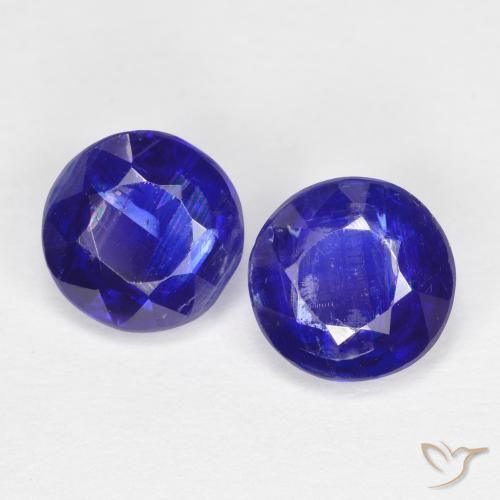 Pedras preciosas de Dianita Azul marinho intenso natural de 2.24 ct, Redondo, SI