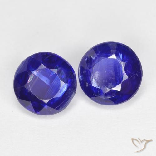 Pedras preciosas de Dianita Azul marinho intenso natural de 2.24 ct, Redondo, SI