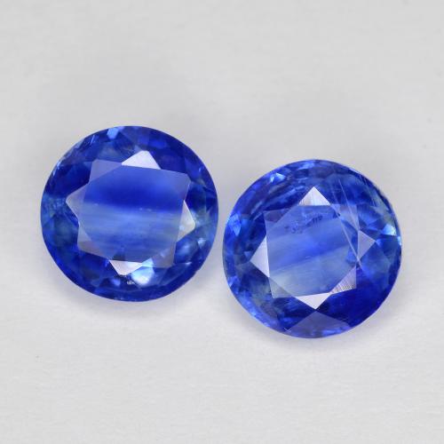 Pedras preciosas de Dianita azul intenso natural de 2.03 ct, Corte Redondo, SI