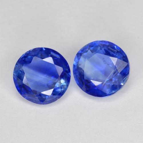 Pedras preciosas de Dianita azul intenso natural de 2.03 ct, Corte Redondo, SI