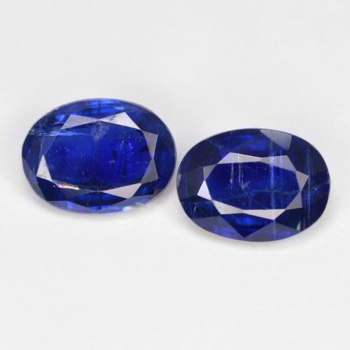 Pedras preciosas de cianita azul real natural de 2,84 ct, corte oval, SI