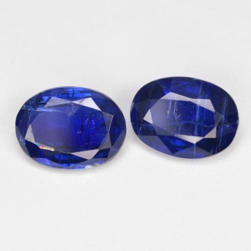 Pedras preciosas de cianita azul real natural de 2,84 ct, corte oval, SI