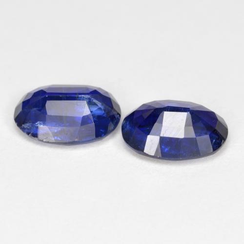 Pedras preciosas de cianita azul real natural de 2,84 ct, corte oval, SI
