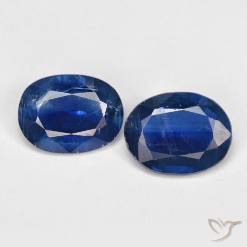 2.54ctw Natural Azul escuro Dianita, oval, SI