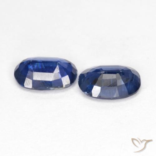 Pedras preciosas de Dianita Azul profundo natural de 1.68 ct, oval, VS-SI